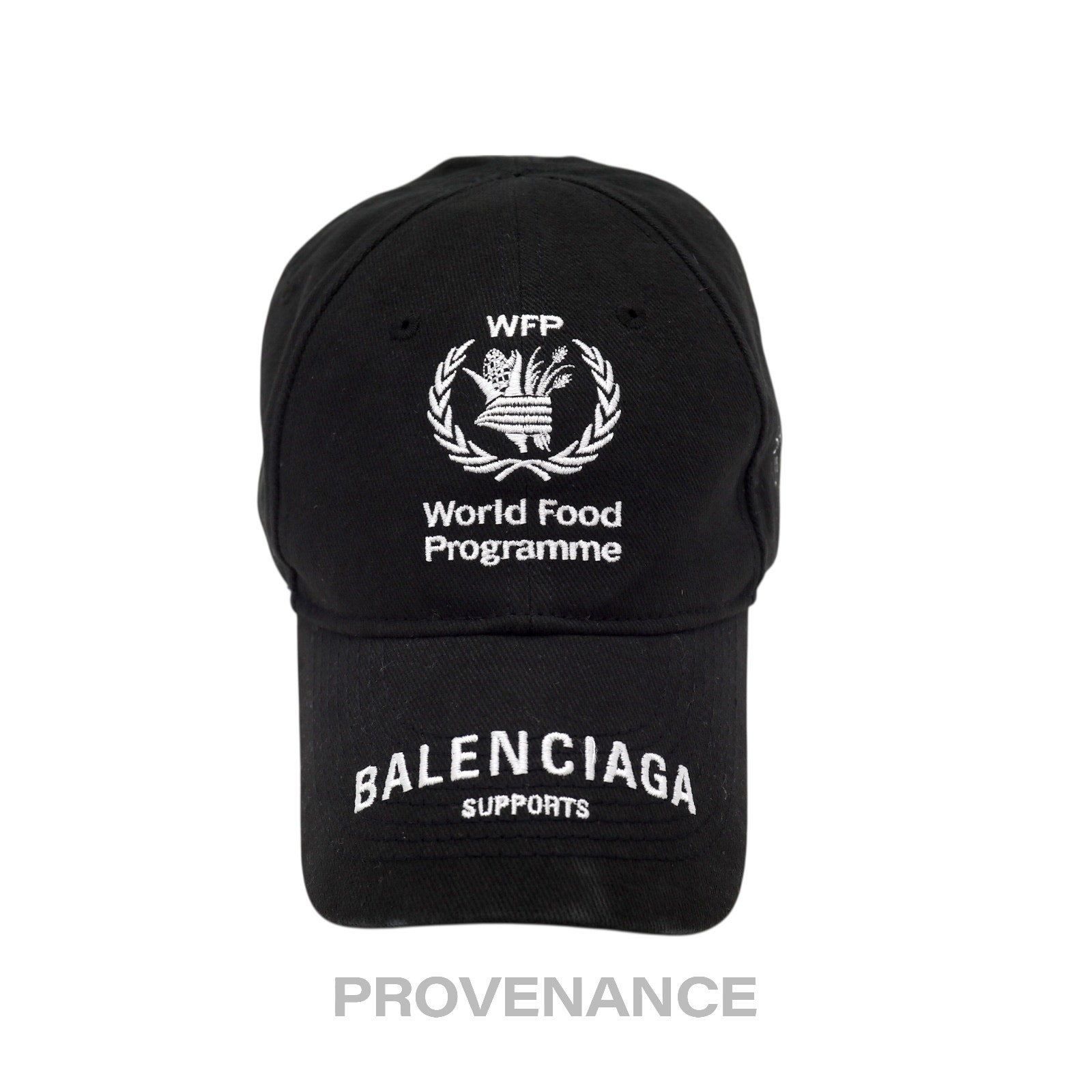 Balenciaga Wfp World Food Programme Cap - Black White